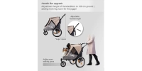 InnoPet Sporty Evolution Latte - wózek do roweru dla psa i kota