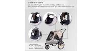 InnoPet Sporty Evolution Latte - wózek do roweru dla psa i kota