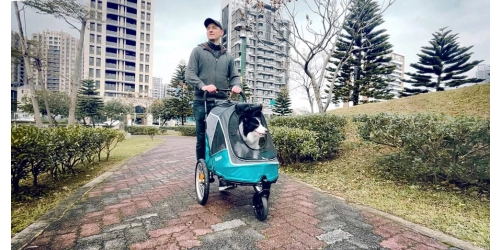 InnoPet Sporty Evolution - Ocean Blue - wózek do roweru dla psa i kota