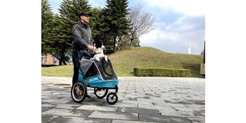 InnoPet Sporty Evolution - Ocean Blue - wózek do roweru dla psa i kota