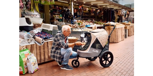 InnoPet Sporty Evolution Latte - wózek do roweru dla psa i kota